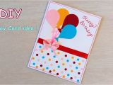 Beautiful and Simple Greeting Card Diy Beautiful Handmade Birthday Card Quick Birthday Card