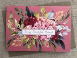 Beautiful Card for Best Friend My Beautiful Friend Card Pink Paddock Store