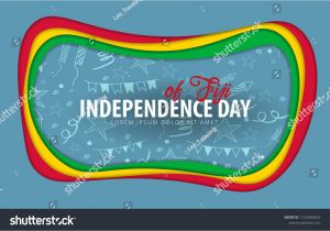 Beautiful Card for Independence Day Fiji Patriotic Cards Images Stock Photos Vectors