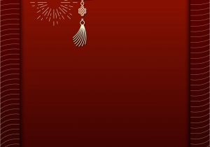 Beautiful Card for Independence Day Traditional Chinese Red Lantern Design Card with Copy Space