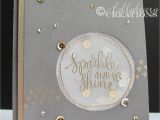 Beautiful Card for New Year Hollybeary Creations Simon Says Stamp Sparkle Shine