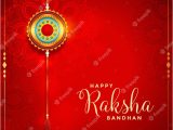 Beautiful Card for Raksha Bandhan Beautiful Raksha Bandhan Red Festival Card