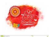 Beautiful Card On Raksha Bandhan Greeting Card for Raksha Bandhan Celebration Stock