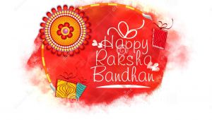 Beautiful Card On Raksha Bandhan Greeting Card for Raksha Bandhan Celebration Stock