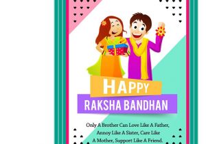 Beautiful Card On Raksha Bandhan Happy Raksha Bandhan Bhaiya Greeting Card