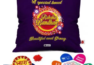 Beautiful Card On Raksha Bandhan Indigifts Rakhi for Brother Pyara Bhaiya with Roli
