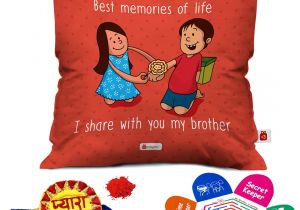 Beautiful Card On Raksha Bandhan Indigifts Raksha Bandhan Rakhi Gifts Hamper Pyara Bhaiya