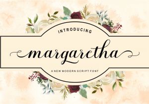 Beautiful Font for Wedding Card Margaretha Di 2020
