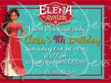Beautiful Invitation Card for Kitty Party Elena Of Avalor Invitation Disney Princess Invitations