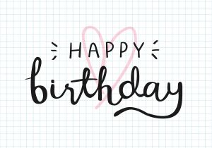 Beautiful Lines to Write On A Birthday Card Happy Birthday Typography Card Vector Free Image by