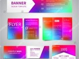 Beautiful Name Card Design Vector Banner Flyers Brochure Business Cards Gift Stock Vector