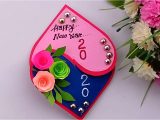 Beautiful New Year Card Making Beautiful Handmade Happy New Year 2020 Card Idea Diy