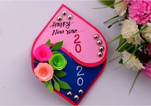 Beautiful New Year Card Making Beautiful Handmade Happy New Year 2020 Card Idea Diy