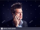 Beautiful or Handsome Person Cue Card Portrait Handsome Businessman Mustache Stock Photos