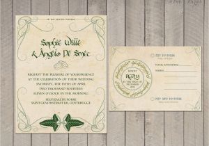 Beautiful Quotes for A Wedding Card Lord Of the Rings Wedding Invitations Part One Wedding