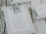 Beautiful Sayings for A Wedding Card Under the Mistletoe Invitation with Free Response Postcard