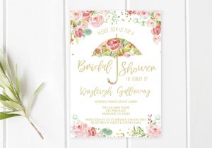 Beautiful Sayings to Write In A Wedding Card Bridal Shower Invitation Umbrella Bridal Shower Invite