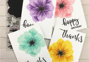 Beautiful Words for Birthday Card Pretty Petals Card Set Concordand9th Prettypetals Thanks