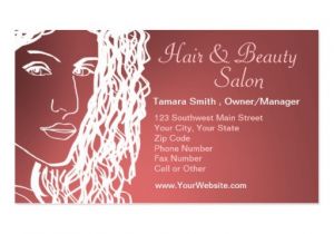 Beauty Salon Business Cards Templates Free Hair Beauty Salon Business Card Templates