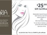 Beauty Salon Gift Certificate Template Free Hair Stylist Gift Certificates Professional and High