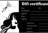 Beauty Salon Gift Certificate Template Free Spa Gift Certificate Templates