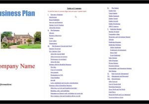 Bed and Breakfast Business Plan Template Bed and Breakfast Business Plan Template Youtube