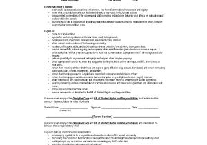 Behavior Contract Template Elementary 13 Contract Templates Free Sample Example format