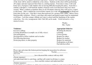 Behavior Contract Template Elementary 15 Best Images Of Worksheets Students Behavior Contract