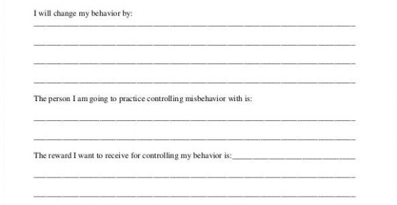 Behavior Contract Template for Adults 12 Sample Behavior Contract Templates Word Pages Docs