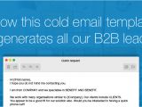 Best B2b Email Templates the Cold Email Template that Generates All Our B2b Leads