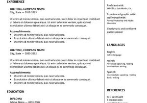Best Basic Resume format Gastown Free Traditional Resume Template Basic Resume