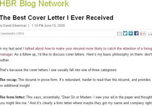 Best Cover Letter Ever Received the Best Cover Letter I Ever Received Letters Cover