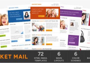 Best Free HTML Email Marketing Templates Rocket Mail Clean Modern Email Template by Gifky