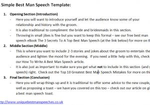 Best Man Speech Templates Best Man Speech Template Unique Best Man Speeches