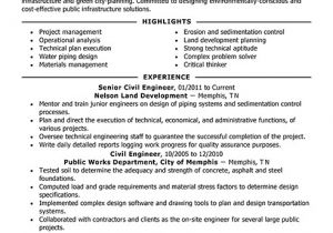 Best Resume for Civil Engineer Best Civil Engineer Resume Example Livecareer