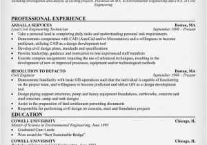 Best Resume for Civil Engineer Civil Engineering Technician Resume Resumecompanion Com