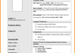 Best Resume format Download for Fresher 10 Cv Sample for Fresher theorynpractice