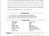 Best Resume format Download for Fresher Best Resume format for Freshers