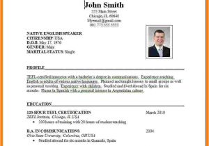 Best Resume format for Job Application 8 Cv Sample for Job Application theorynpractice