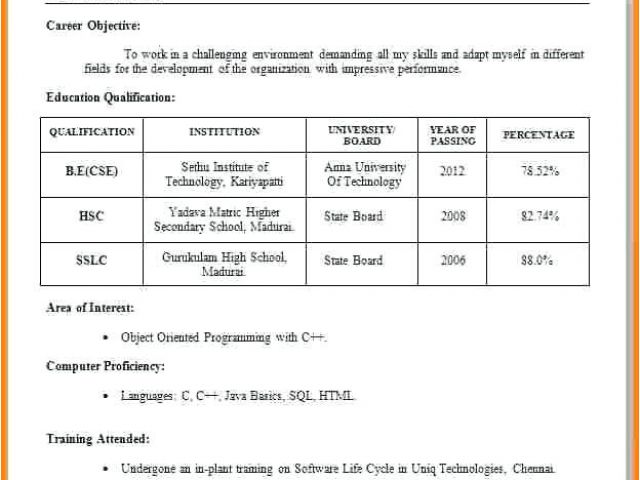 Best Resume format for Job Interview Resume format Job Interview format ...