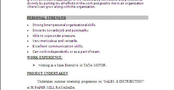 Best Resume format Word File Download Resume Sample In Word Document Mba Marketing Sales