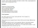 Best Simple Resume format for Experienced Free Online Resume Samples From Myperfectresume Com
