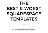 Best Squarespace Template for Video the Best Worst Squarespace Templates Paige Brunton