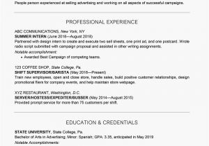 Best Student Resume College Student Resume Example