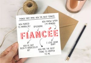 Best Things to Write In A Love Card Personalised Things that Make You Fiancee Card