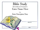Bible Study Certificate Templates Award Certificate Templates