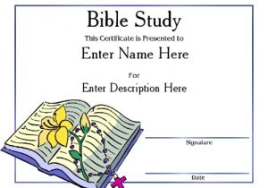 Bible Study Certificate Templates Award Certificate Templates