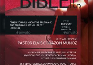 Bible Study Flyer Template Free the Bible Study Church Flyer by Aizenacez Graphicriver