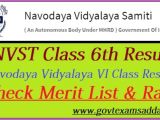 Bihar Police Admit Card Name Wise Navodaya Vidyalaya 6th Class Result 2020 Jnvst Selection