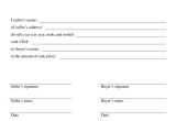 Bill Of Sale for A Vehicle Template Printable Sample Bill Of Sale Templates form forms and